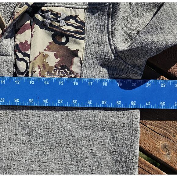 Under Armour Sweater Mens Medium Specialist 2.0 Henley Camo Pullover Snap - Picture 4 of 6